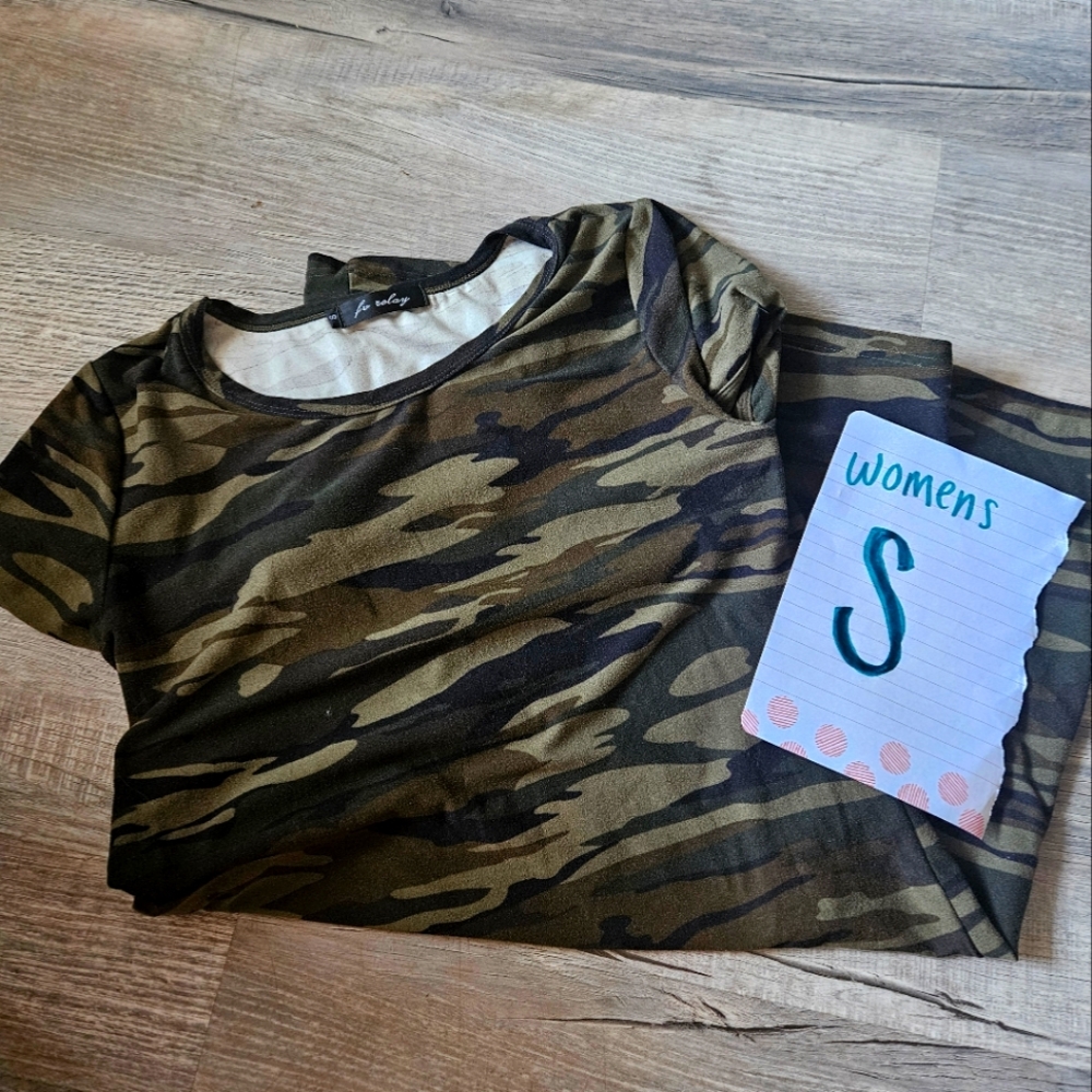 Camo T Shirt Dress